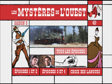 Menu 1 : MYSTERES DE L'OUEST, LES : SAISON 3 - VOLUME 1 (THE WILD WILD WEST : SEASON 3)