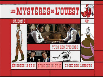 Menu 1 : MYSTERES DE L'OUEST, LES : SAISON 3 - VOLUME 2 (THE WILD WILD WEST : SEASON 3)