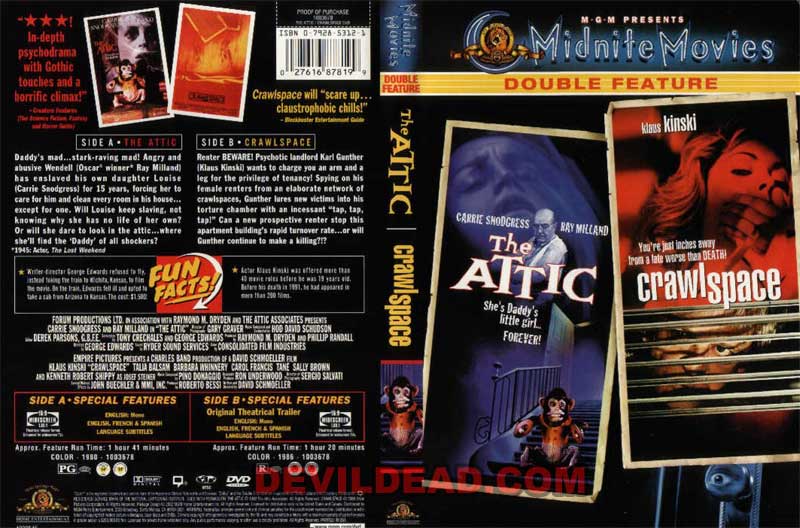 THE ATTIC DVD Zone 1 (USA) 