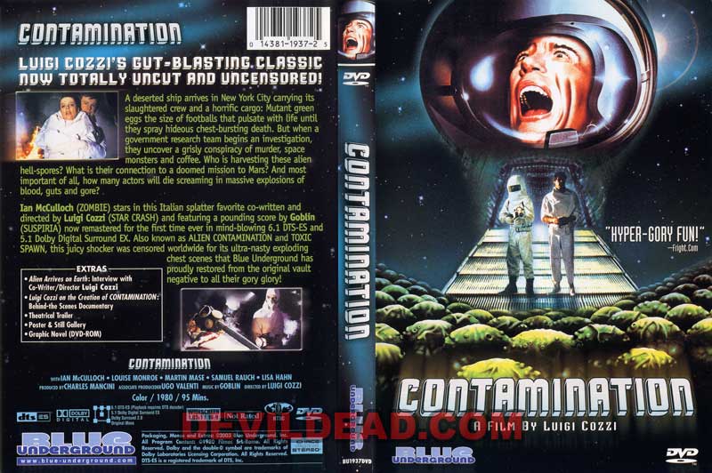 CONTAMINATION DVD Zone 0 (USA) 