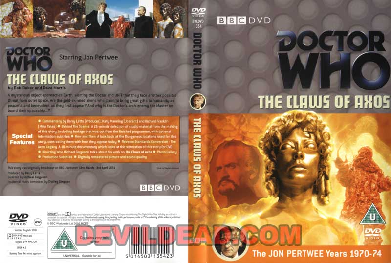 DOCTOR WHO : THE CLAWS OF AXOS (Serie) (Serie) DVD Zone 2 (Angleterre) 