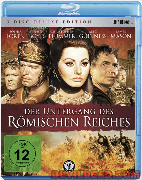 THE FALL OF THE ROMAN EMPIRE Blu-ray Zone B (Allemagne) 
