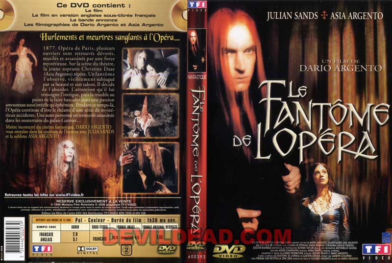 IL FANTASMA DELL'OPERA DVD Zone 2 (France) 