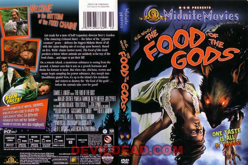 THE FOOD OF THE GODS DVD Zone 1 (USA) 