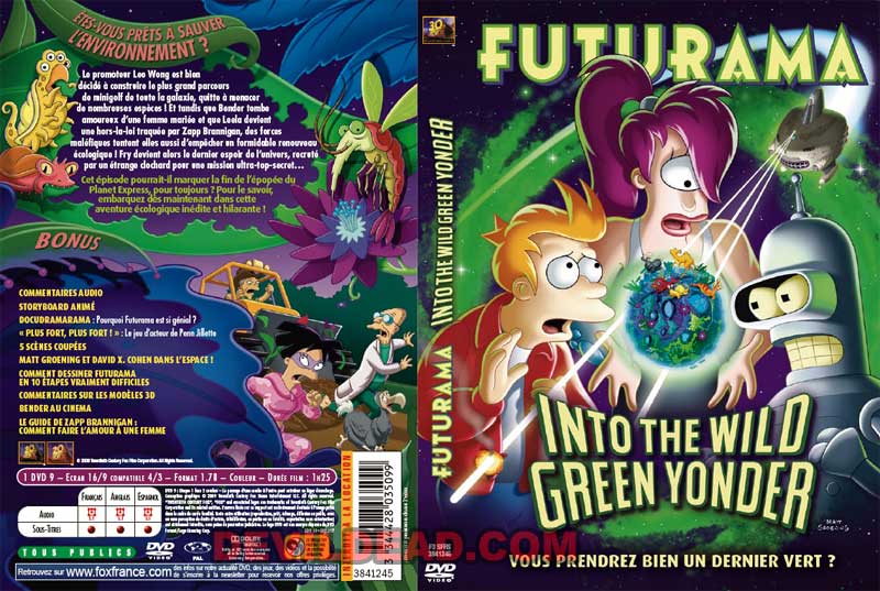 FUTURAMA : INTO THE WILD GREEN YONDER DVD Zone 2 (France) 