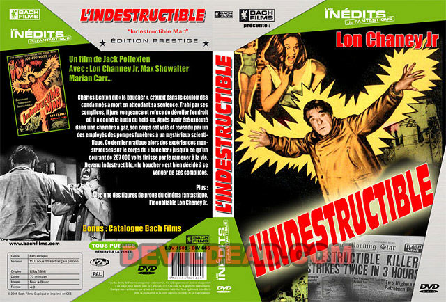 INDESTRUCTIBLE MAN DVD Zone 2 (France) 