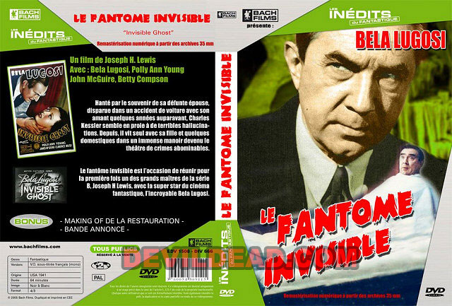 INVISIBLE GHOST DVD Zone 2 (France) 