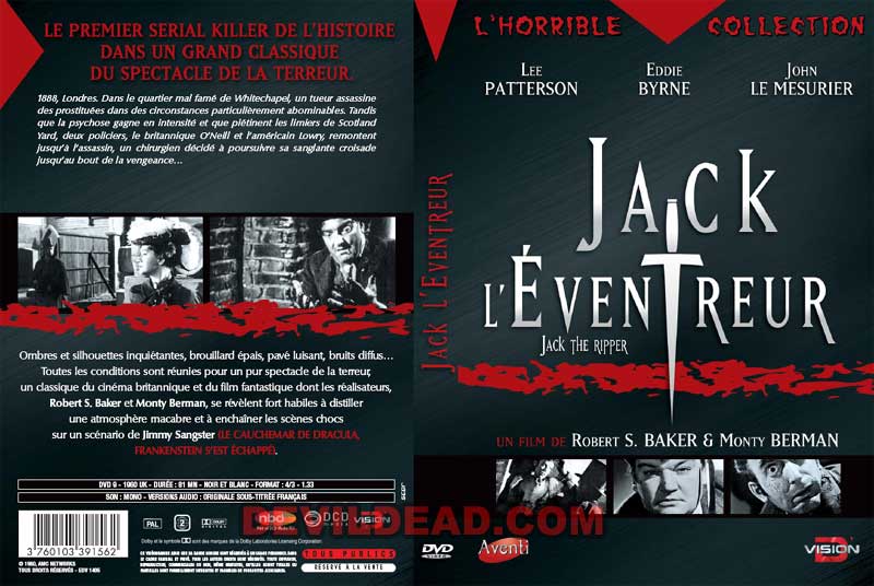 JACK THE RIPPER DVD Zone 2 (France)