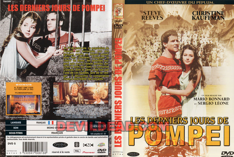 GLI ULTIMI GIORNI DI POMPEI DVD Zone 2 (France) 