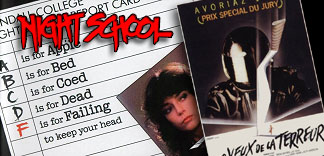 CRITIQUE : NIGHT SCHOOL (LES YEUX DE LA TERREUR)