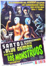 SANTO EL ENMASCARADO DE PLATA Y BLUE DEMON CONTRA LOS MONSTRUOS : SANTO EL ENMASCARADO DE PLATA Y BLUE DEMON CONTRA LOS MONSTRUOS - Poster #9631